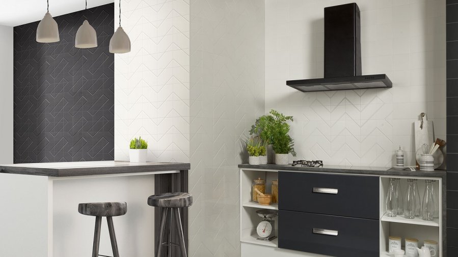 černobílá kuchyně