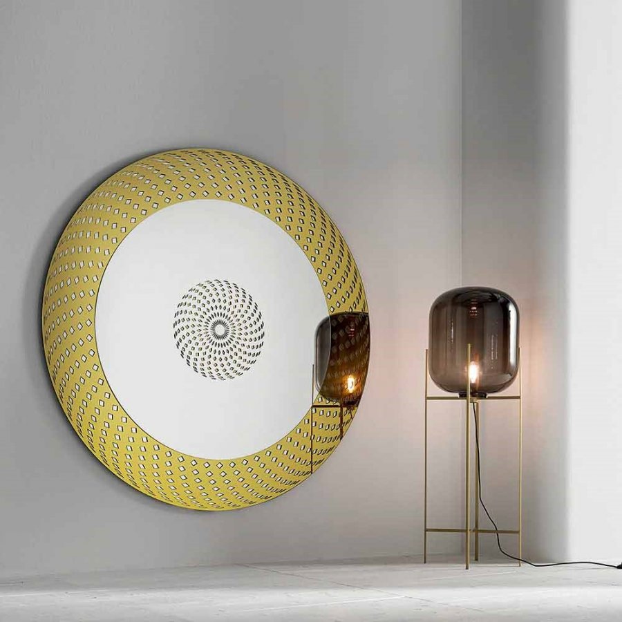 luxusní zlaté zrcadlo do koupelny