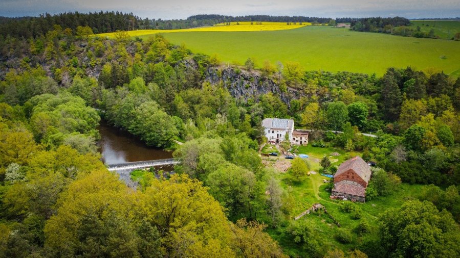 starobylý mlýn na řece Mži, Stříbro