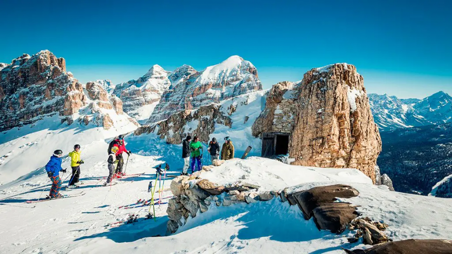 Dolomity lyžování