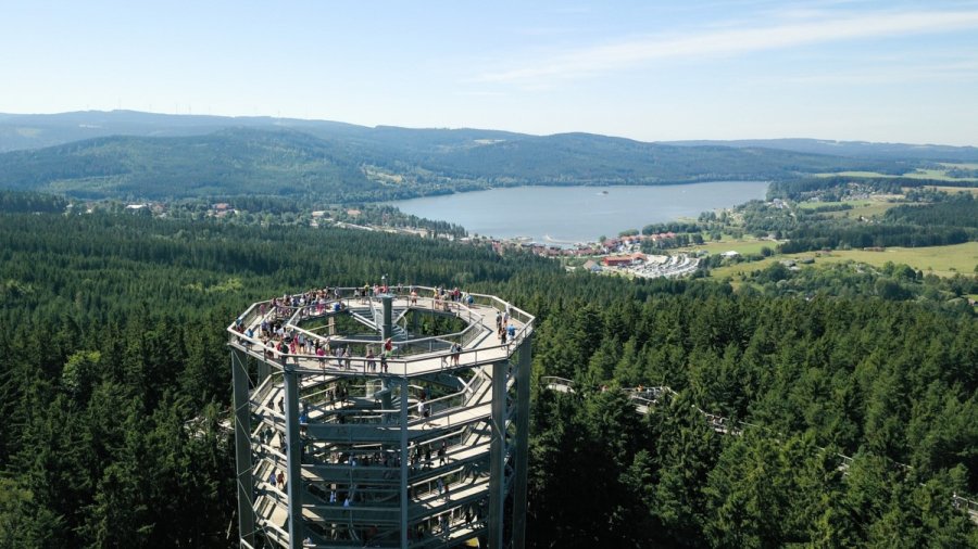 stezka korunami stromů Lipno nad Vltavou