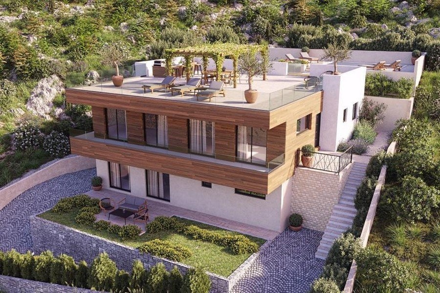 prodejmoderní vily ve výstavbě, Chorvatsko, Rogoznica