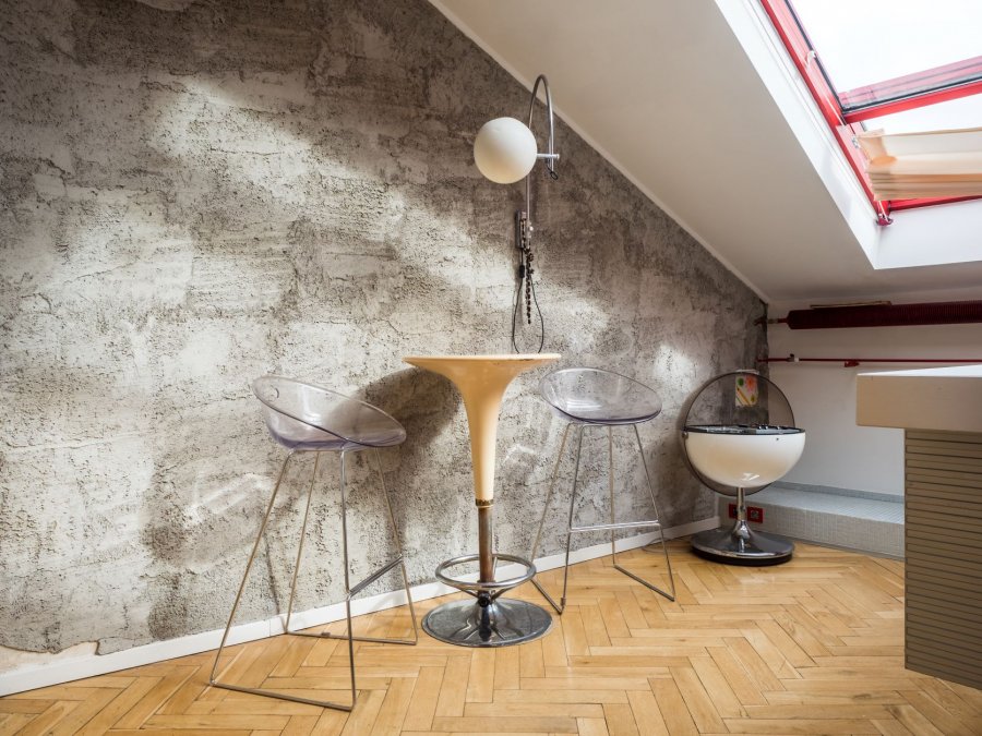 retro jídelní kout v Praze