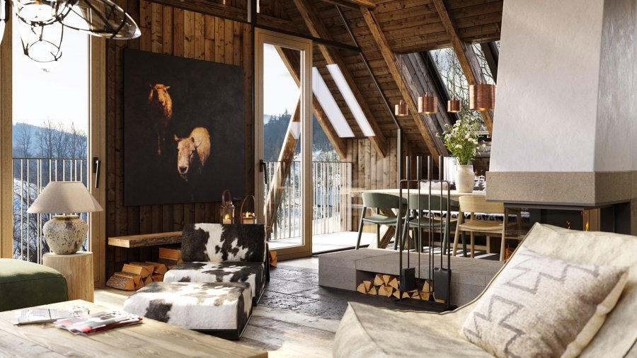 Luxusní podkrovní byt