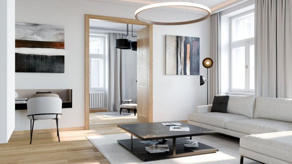 TRENDS OF LUXURY APARTMENTS IN PRAGUE | MINIMALISM, WOODEN FLOORS AND BRIGHT INTERIORS