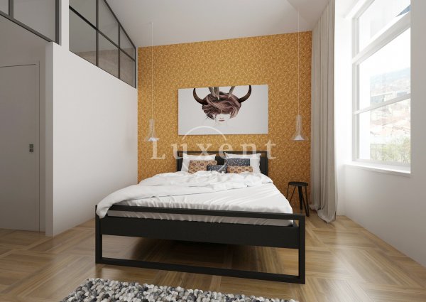 ložnice s prosklením