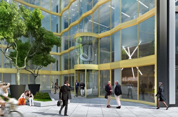 hlavní vchod do budovy