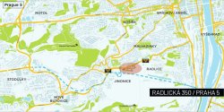 mapa Radlická