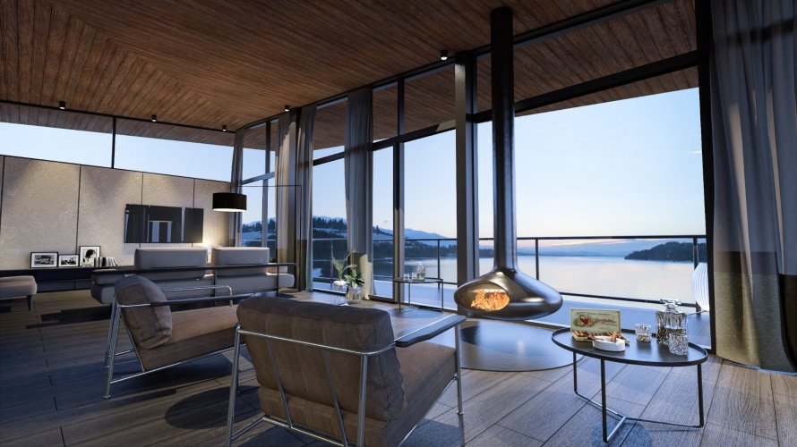 Sale of luxury penthouse 4+kt/L, 277 sqm, in Marina Liptov project near the Liptovská Mara dam, Slovakia