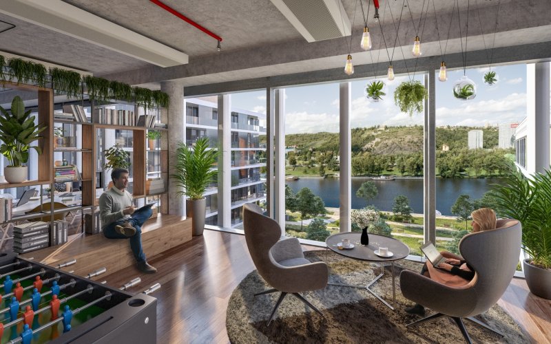 Pronájem kancelářských prostor v projektu Port7, Praha 7 - Holešovice