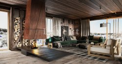 apartmán s krbem