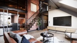 industriální obývací pokoj