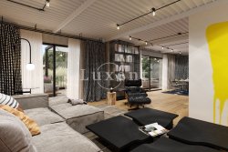 industriální obývací pokoj