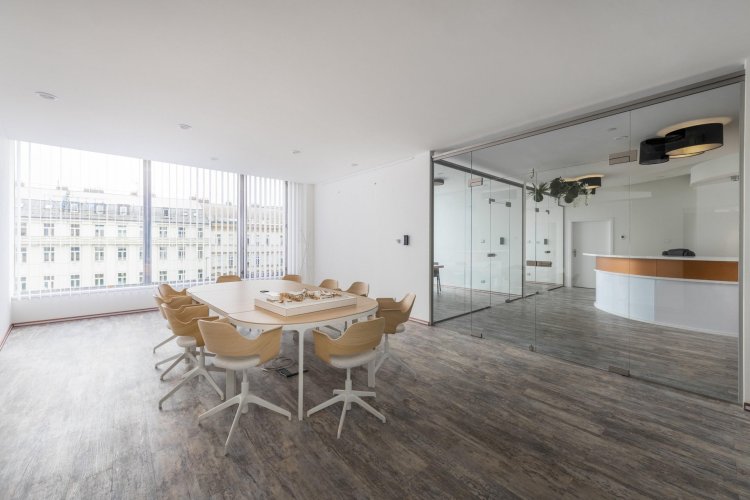 Pronájem kancelářských prostor s výhledem, 475 m², Dům módy, Praha 1 - Nové Město