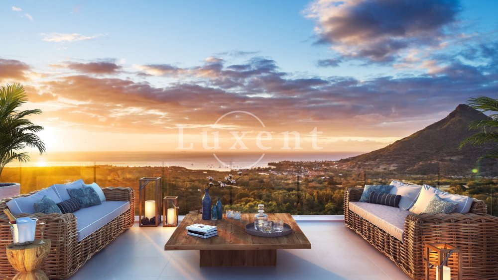 západ slunce z terasy Villa La Balise