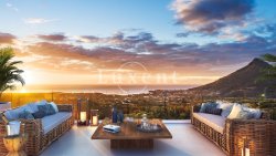 západ slunce z terasy Villa La Balise