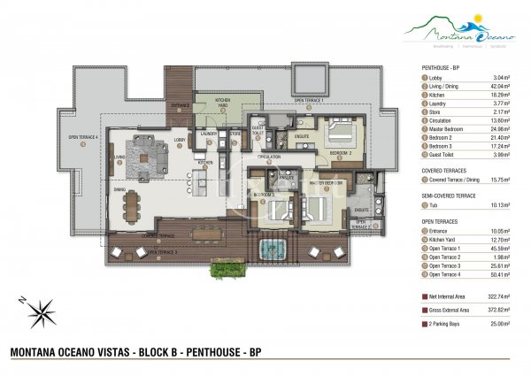 půdorys B Penthouse