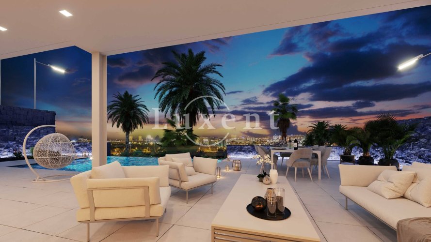 Prodej výjimečné rohové vily s výhledem na moře, 6+kk/T/GS, 278 m2, na pozemku 423 m2,  La Caldera - Tenerife