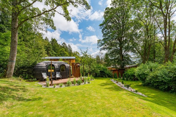 sauna v zahradě