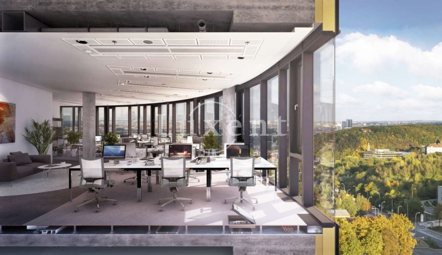 Pronájem kanceláře, 516 m2, Praha 5 - Jinonice