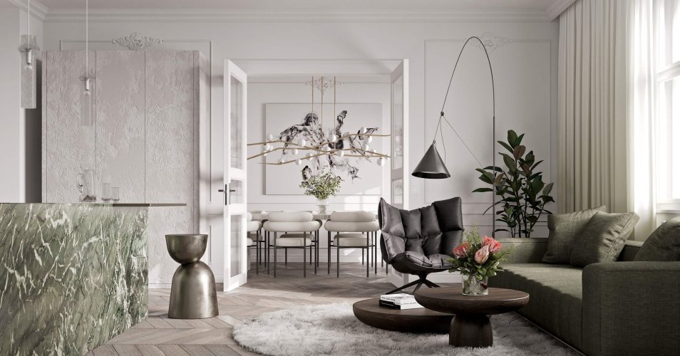 Prodej luxusního apartmánu 5+kk/T/S, 212,9 m², Praha 2 - Vinohrady