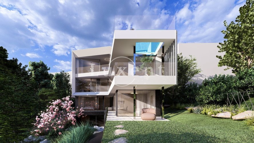 For sale a building plot with family villa concept, 755 sqm, Prague 5 - Barrandov