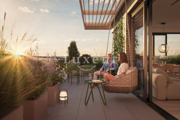 Prodej bytu 3+kk/T, 104 m2, v nízkoenergetickém projektu Nová Cihelna Kladno, Kladno – Rozdělov