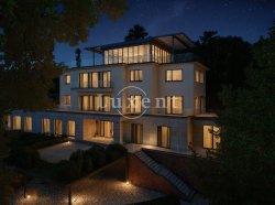 vizualizace exteriéru večerní