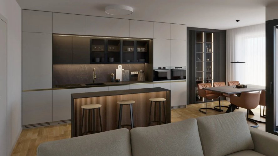 Prodej bytu 3+kk/L, 99,7 m², v novém rezidenčním projektu v klidné lokalitě Slezské Ostravy