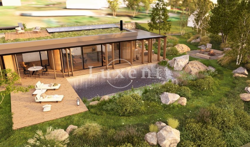 Sale of a land with building permit near a golf resort, 2,010 sqm, Kácov