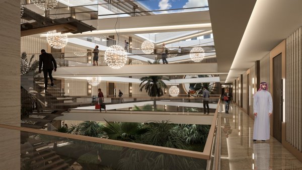 pohled na atrum v resortu