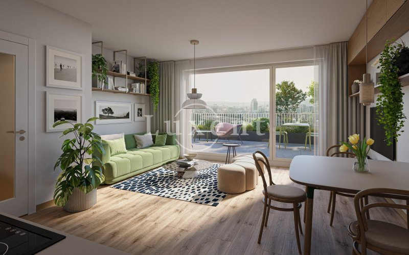 Prodej bytu 2+kk/B, 48,6 m², v developerském projektu NEAR living, Praha 8 – Palmovka