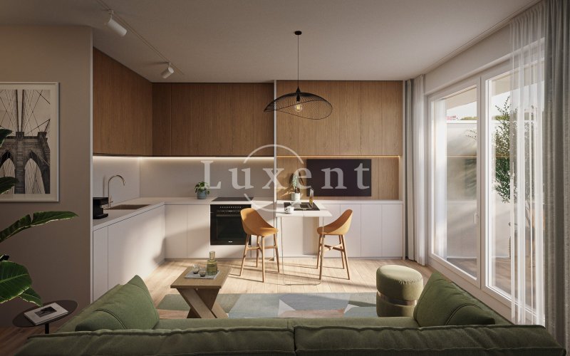 Prodej bytu 1+kk/B, 27,6 m², v developerském projektu NEAR living, Praha 8 – Palmovka