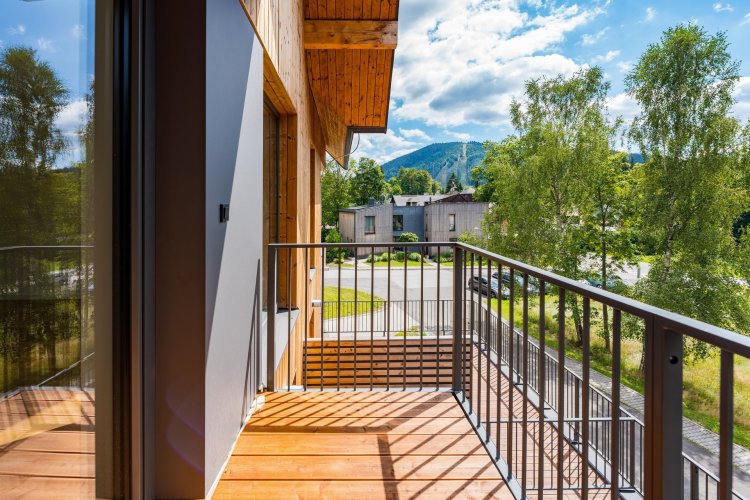 Prodej bytu 1+kk/B, 57 m², v novém horském projektu HARRACHOV PEAKS v Krkonoších, Harrachov