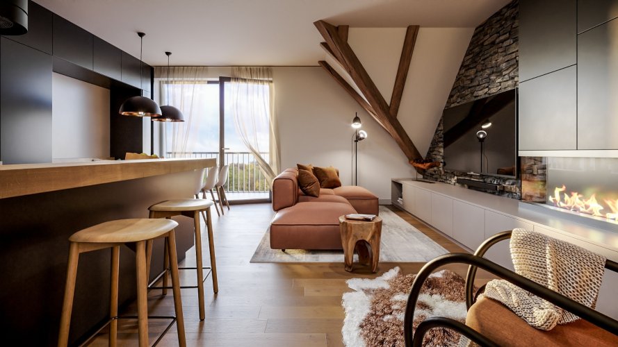 Prodej bytu 4+kk/2B, 167 m², v novém horském projektu HARRACHOV PEAKS v Krkonoších, Harrachov