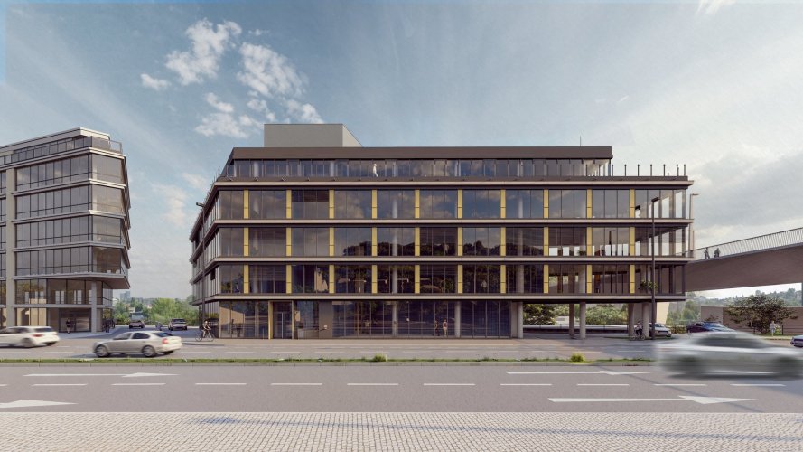 Pronájem moderní kanceláře s výhledem na řeku, 109 m², Praha 5