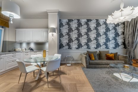 obývací pokoj s terasou