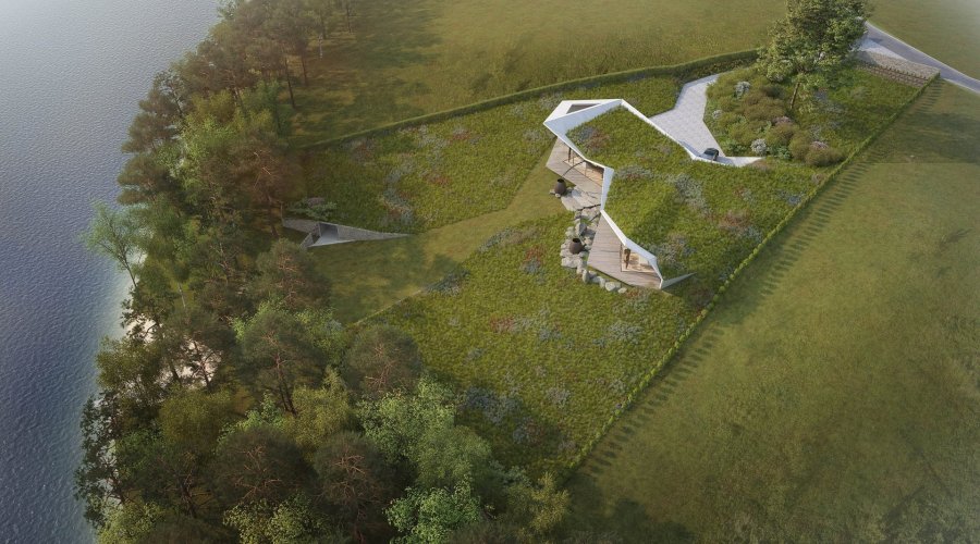 Sale of a unique building plot with architectural design, Kamýk nad Vltavou