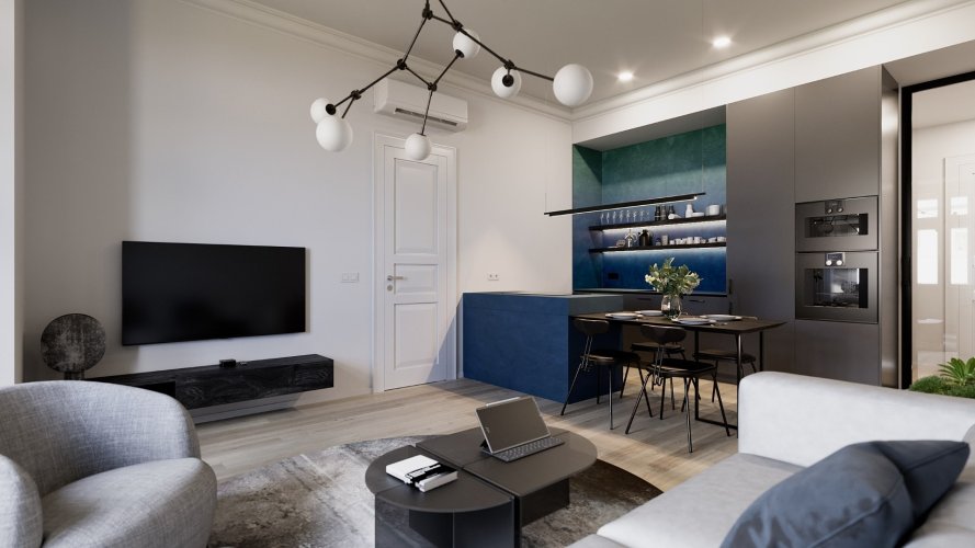 Sale of an apartment 2+kt, 38,2 sqm, in Na Spojce project, Prague 10 - Vršovice