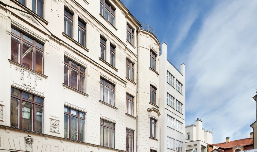 Pronájem kanceláře v secesní budově, 615 m², Praha 1
