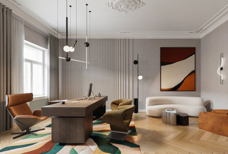 Pronájem moderní kanceláře s terasou, Praha - Nové Město