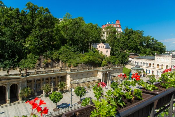 výhled z apartmánu